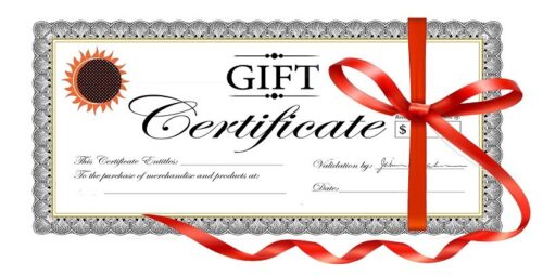 WheelEEZ Gift Certificates