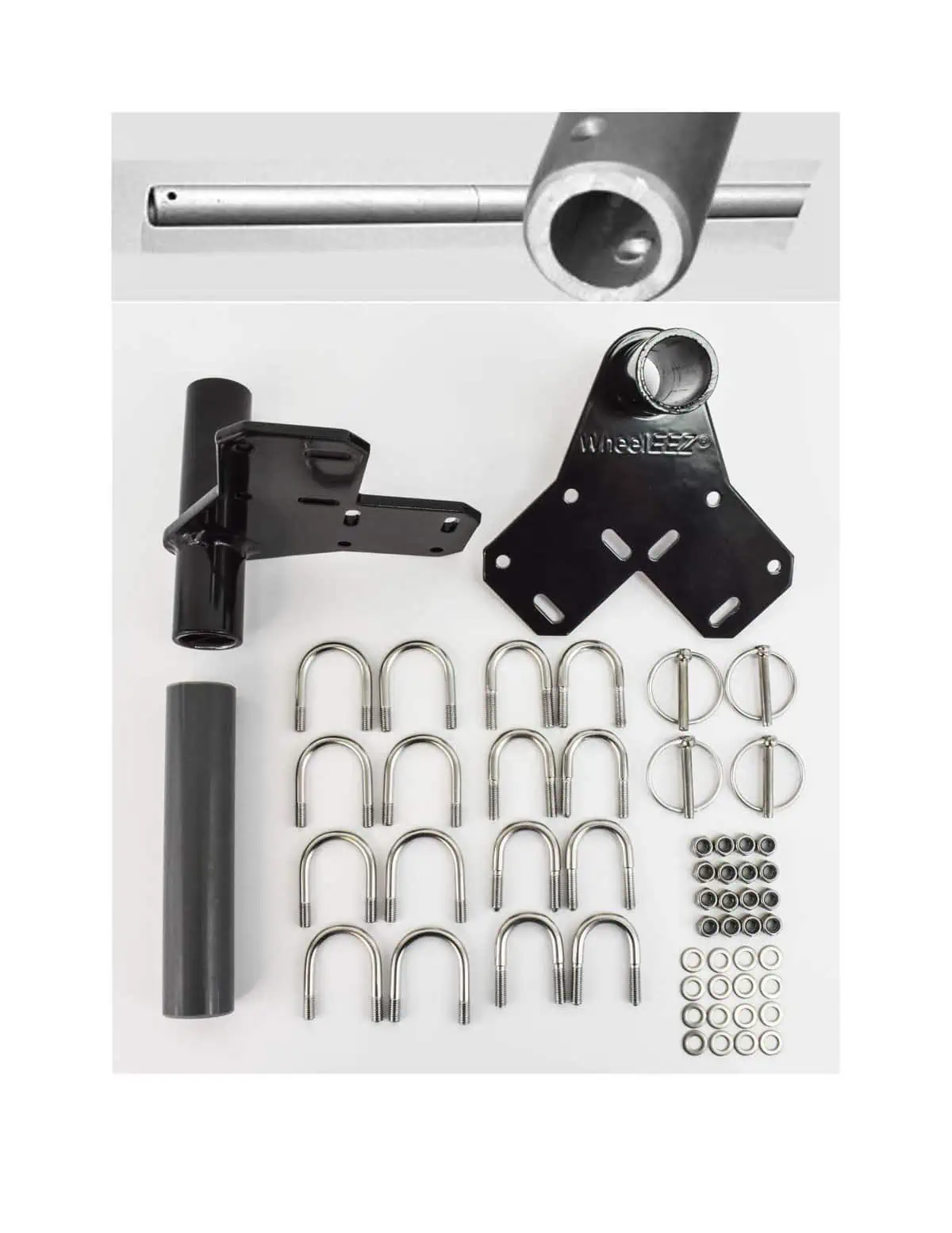 Wheeleez™ All-Terrain / Beach Wheelchair Conversion Kit with 30 cm wheels and XL Axle - Image 4