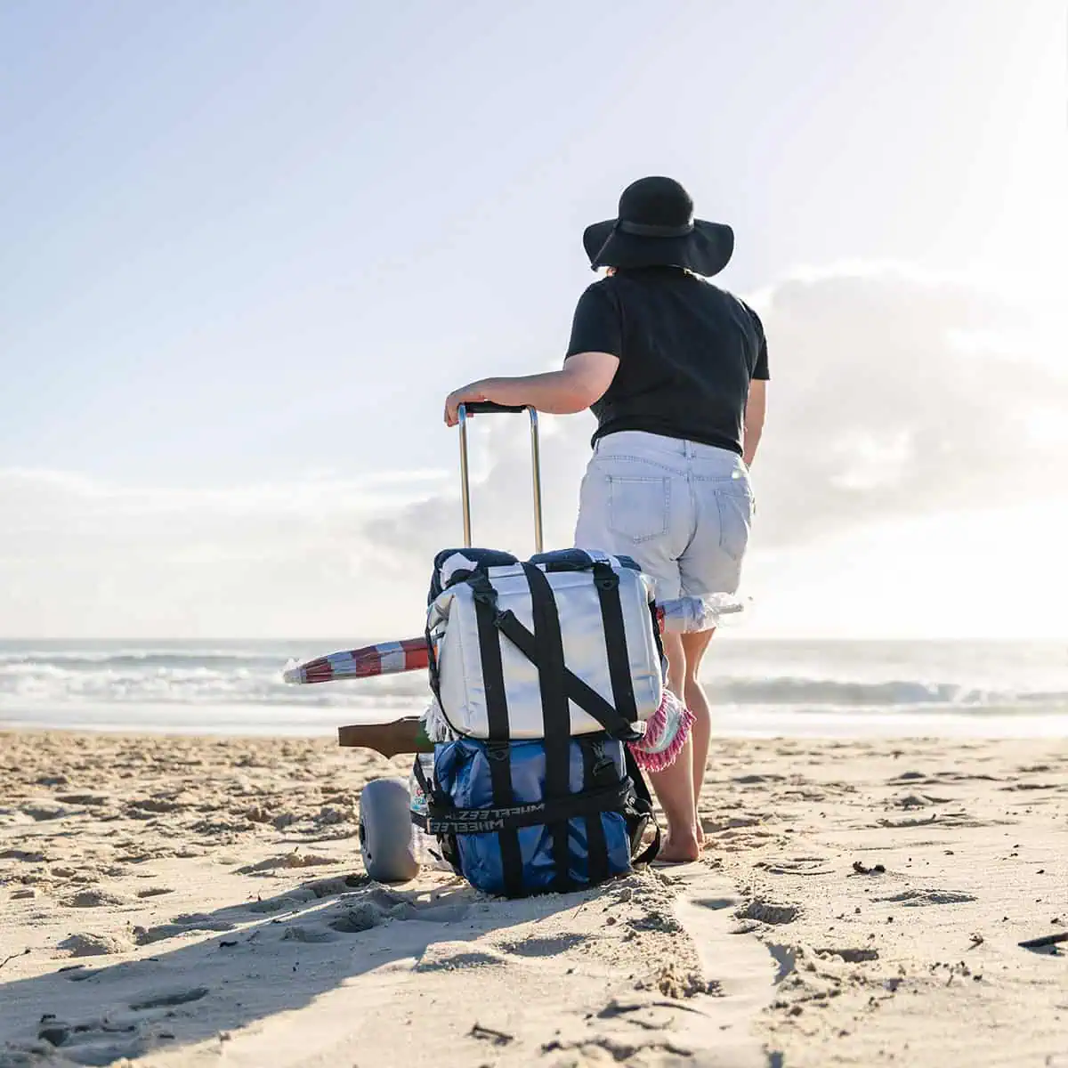 Wheeleez™ Beach Cart Folding Mini Orange - Image 8