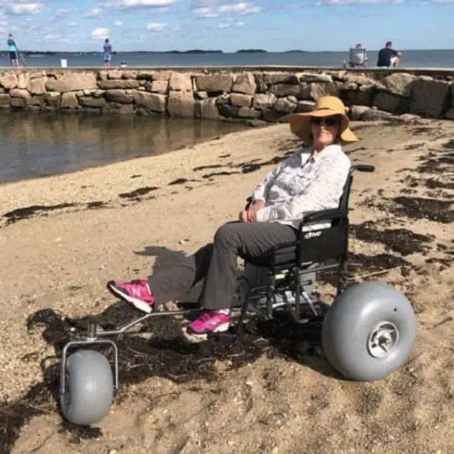 Wheeleez™ All-Terrain / Beach Wheelchair Conversion Kits Combo with 49cm wheels - Image 6