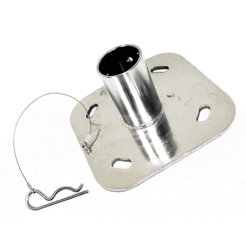 Caster Mounting Plate with Lanyard