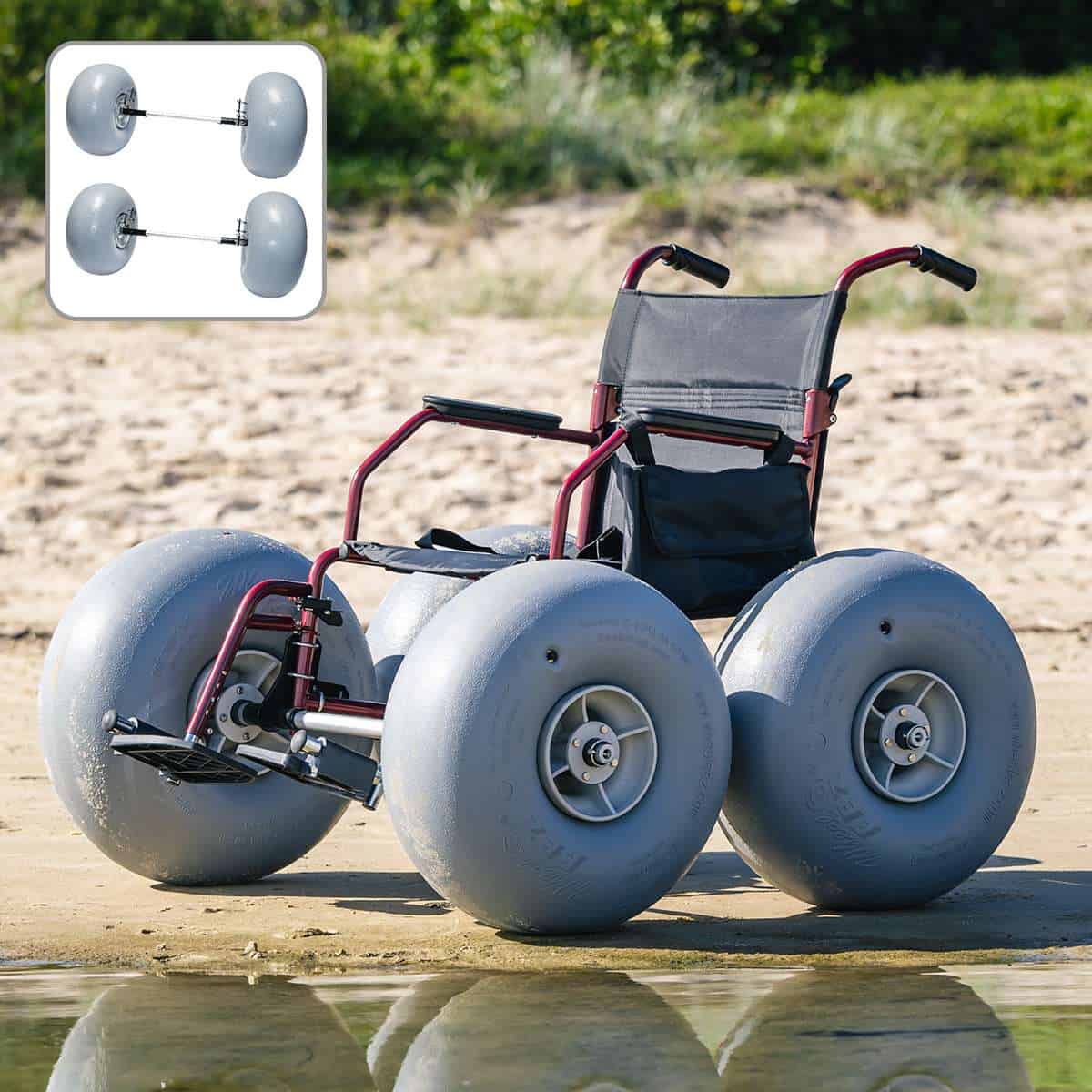beach wheelchair conversion kit