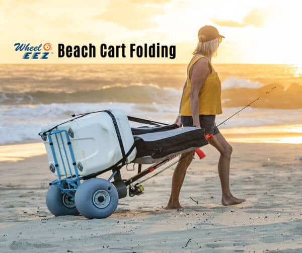 wheeleez folding beach cart