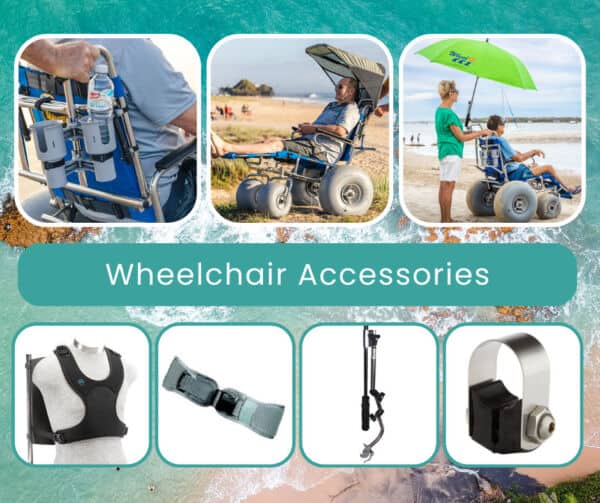 beach wheelchairs accessories