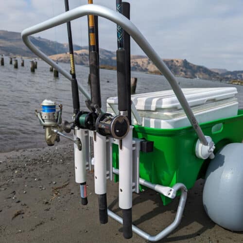 rod holder kit for beach cart